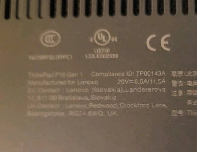 Lenovo ThinkPad P16 Computers 128GB Open-Box Excellent