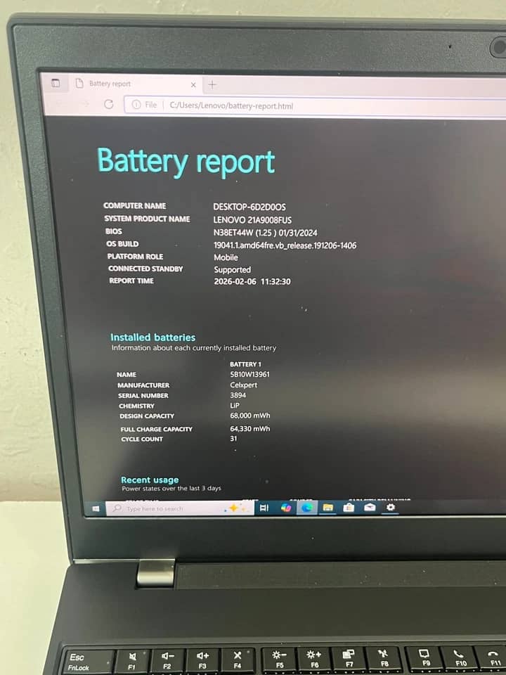 Lenovo ThinkPad P15v Gen 2 Computers 1TB 32GB Used - Good
