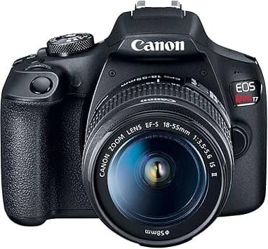 Canon EOS Rebel T7 Digital Cameras Black 18-55mm IS II Kit New