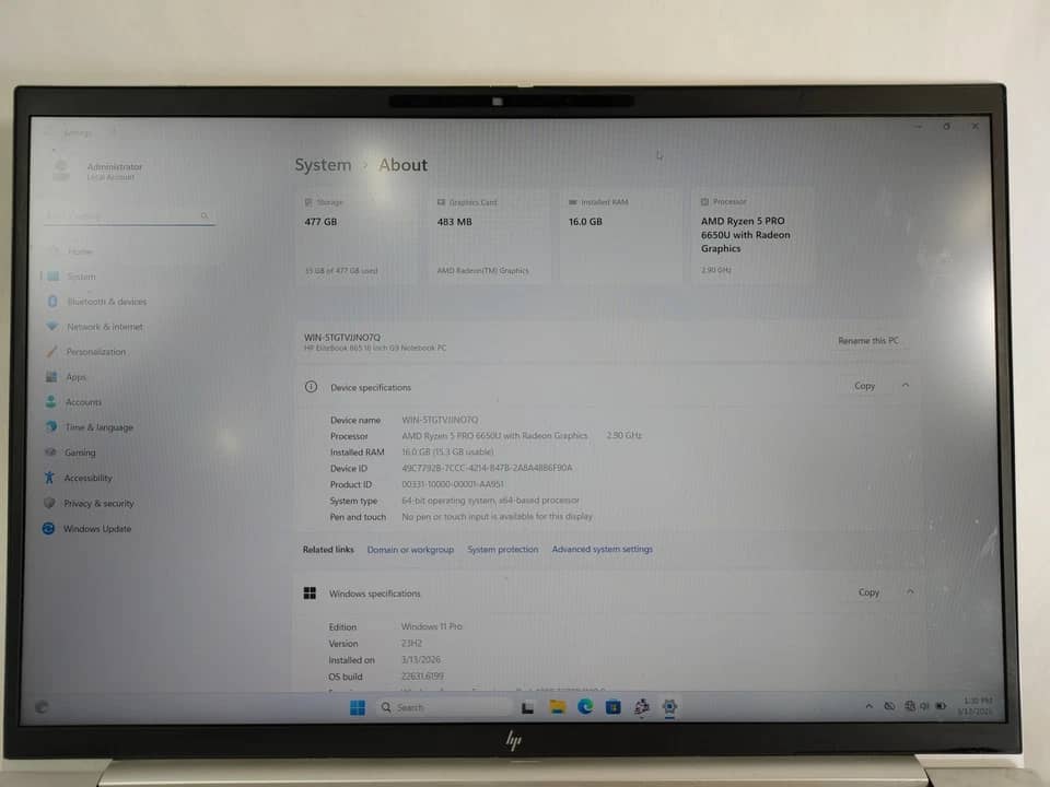 HP EliteBook 865 G9 Computers 512GB 16GB New