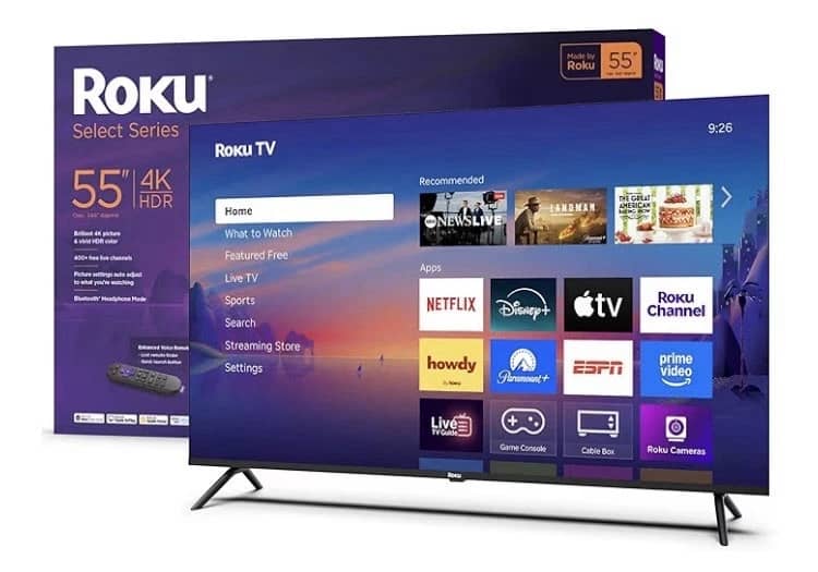 Roku select series TVs Black New
