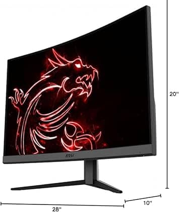 MSI G32C4W Monitors Black New