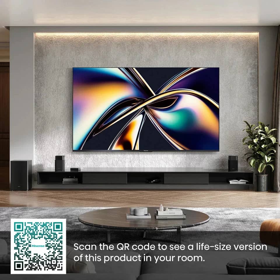 Hisense 75U8QTUK TVs Black New