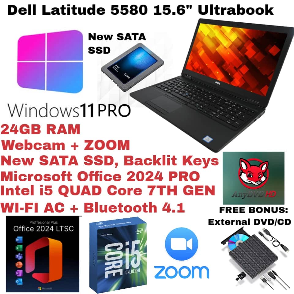 Dell Latitude 5580 Computers 500GB 8GB New