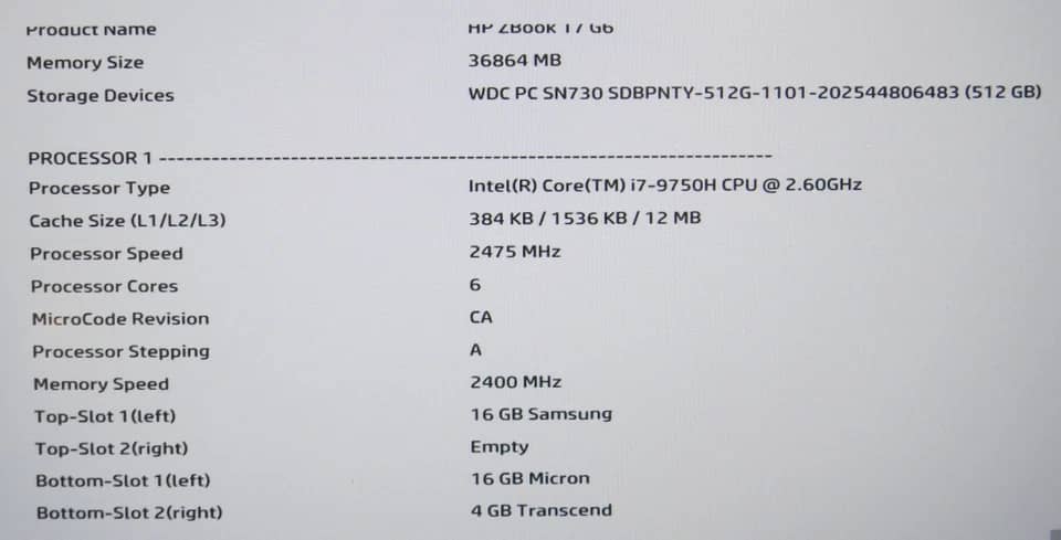 HP ZBook Studio G5 Computers 128GB 4GB Used - Good