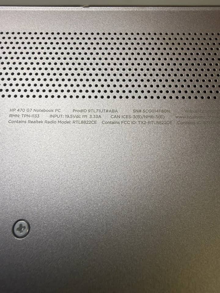 HP ProBook 470 G7 Computers 256GB 8GB Used - Good