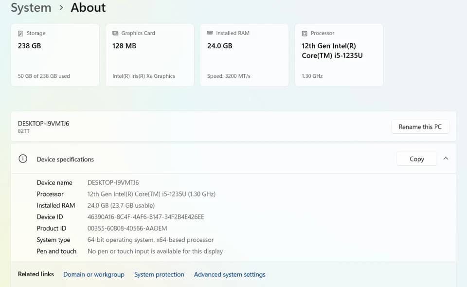 Lenovo 2023V15G3IAP Computers 1TB 16GB New