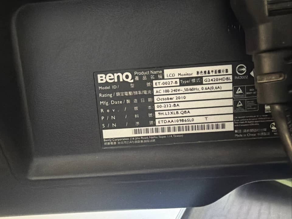 BenQ GW2490 Monitors Black New