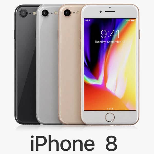 Apple iPhone 8 Cell Phones Silver 64G T-Mobile New