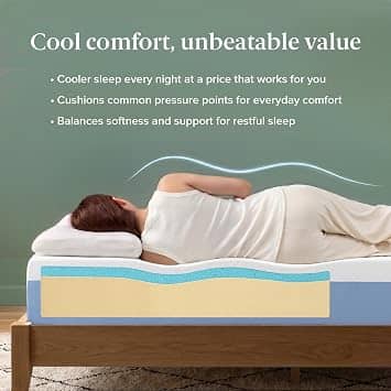 Zinus Cooling Essential Mattresses New Queen 6"