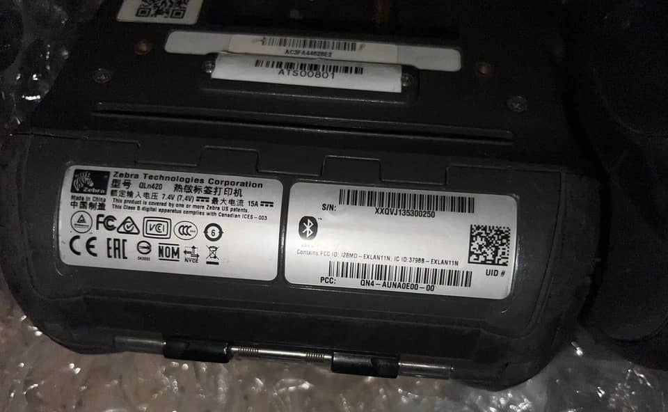 Zebra QLN420 Printers Black Refurbished - Excellent