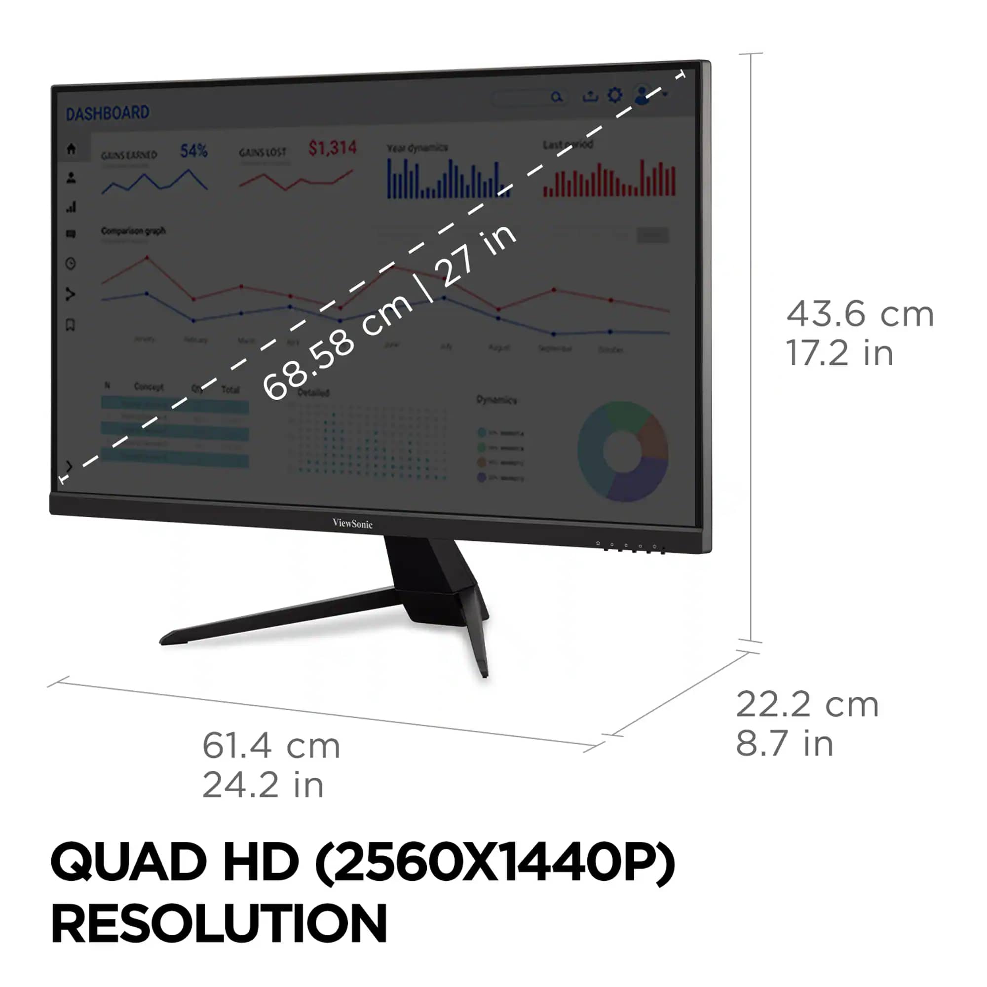 ViewSonic VX2767U-2K Monitors New