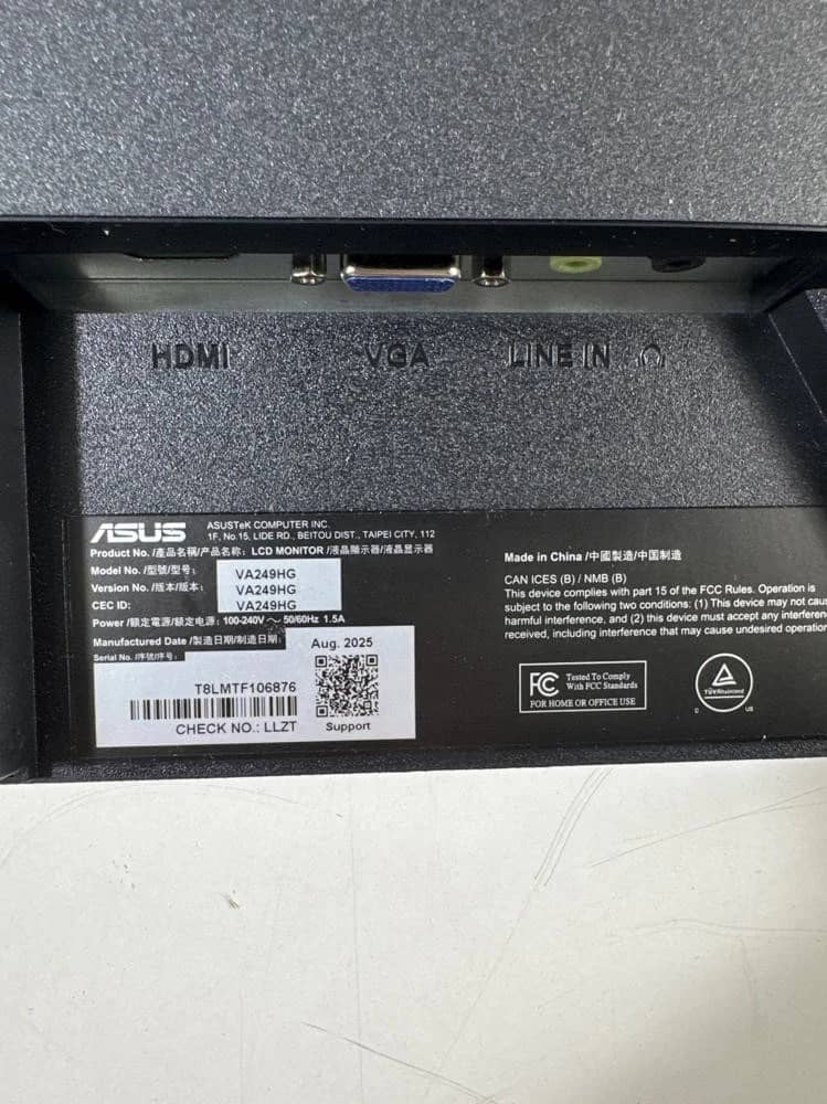 ASUS VA249HG Monitors New