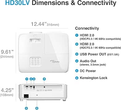 Optoma HD30LV Projectors New