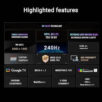 ASUS XG34WCDMTG Monitors New