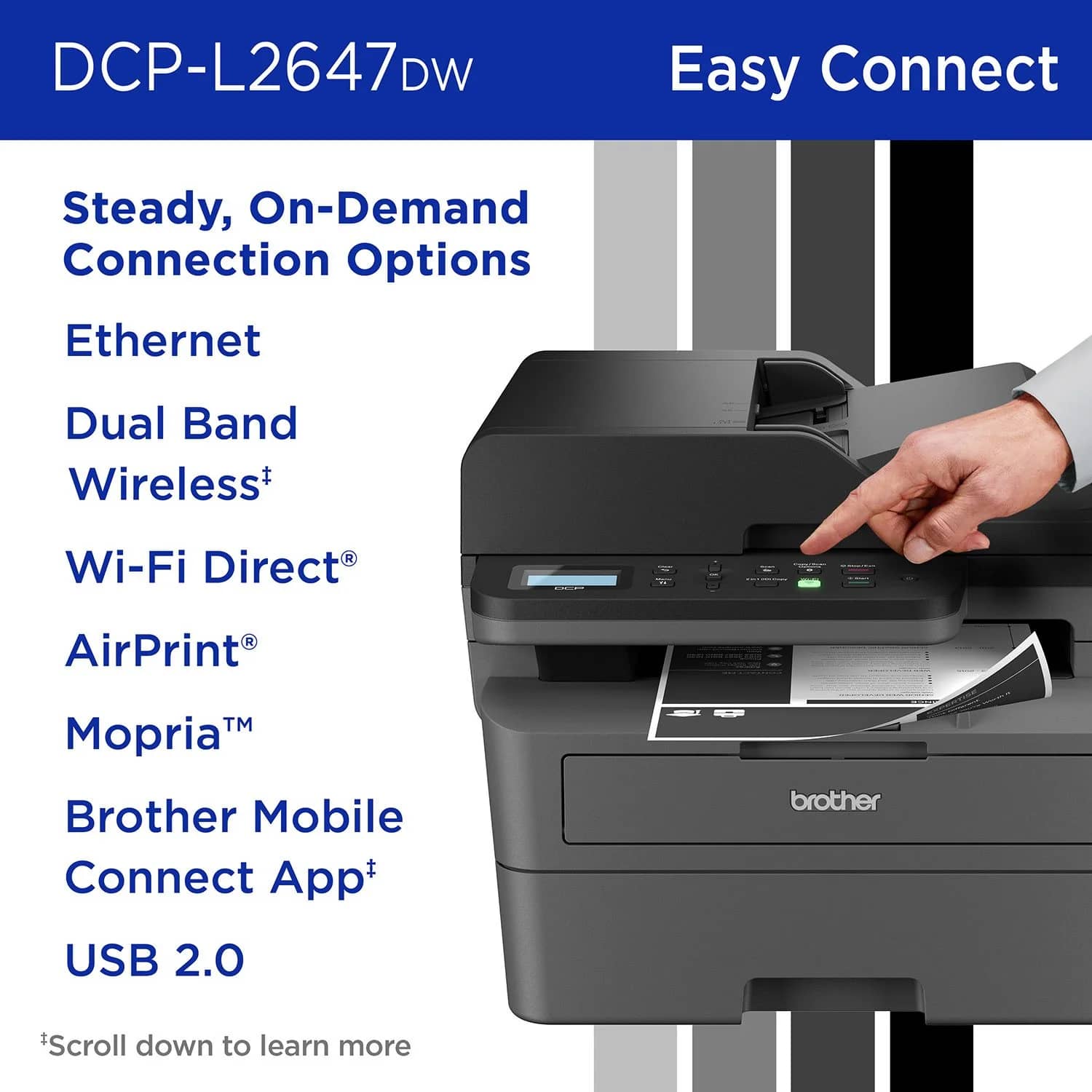 Brother DCP-L2647DW Printers Black New