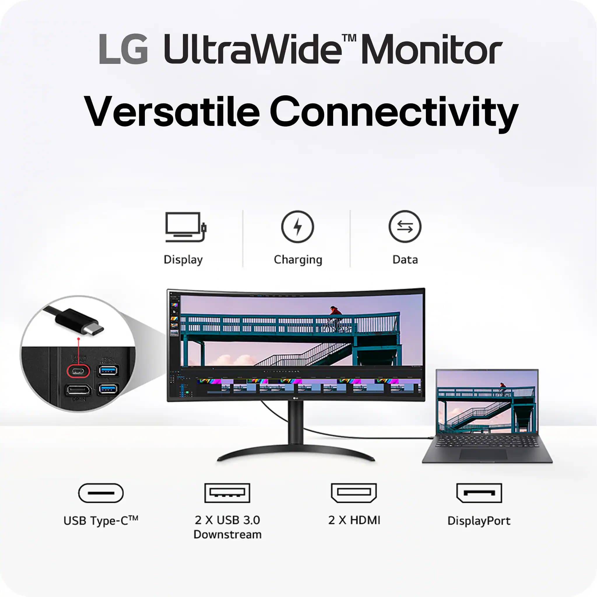 LG 34WR55QK-B Monitors New
