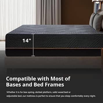 MLILY EGO BLCK 14Q Mattresses New Queen 14"