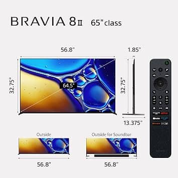 Sony BRAVIA 8 II K-XR80M2 TVs 55 inch New