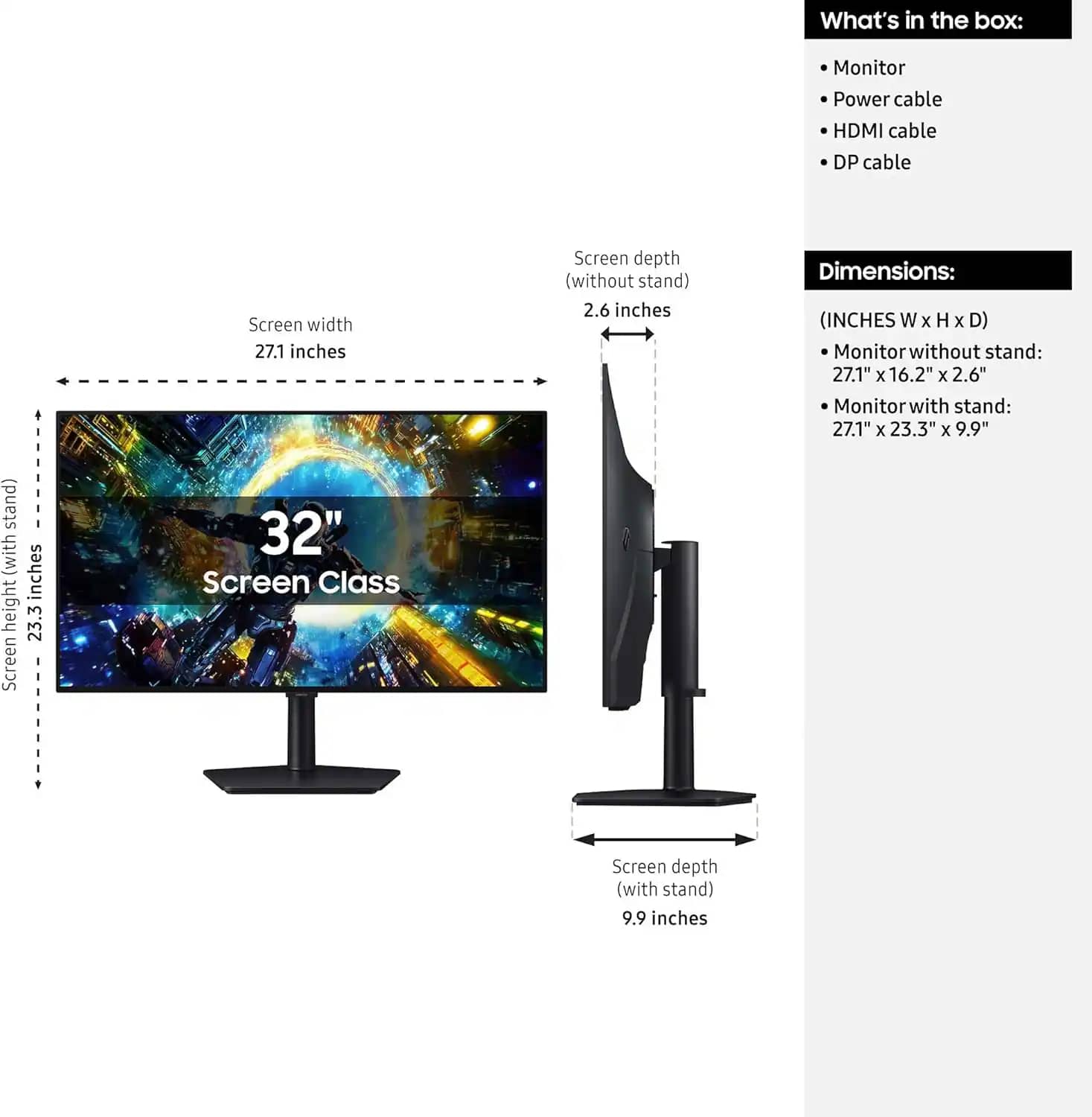Samsung LS32HG732S Monitors New