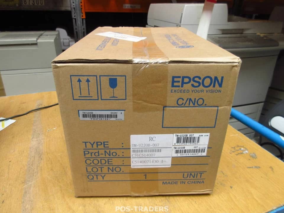 Epson TM-U220B Printers Black Refurbished - Excellent