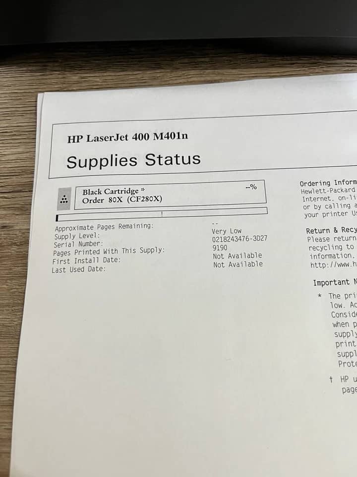 HP LaserJet Pro 400 Printers Black Refurbished - Excellent