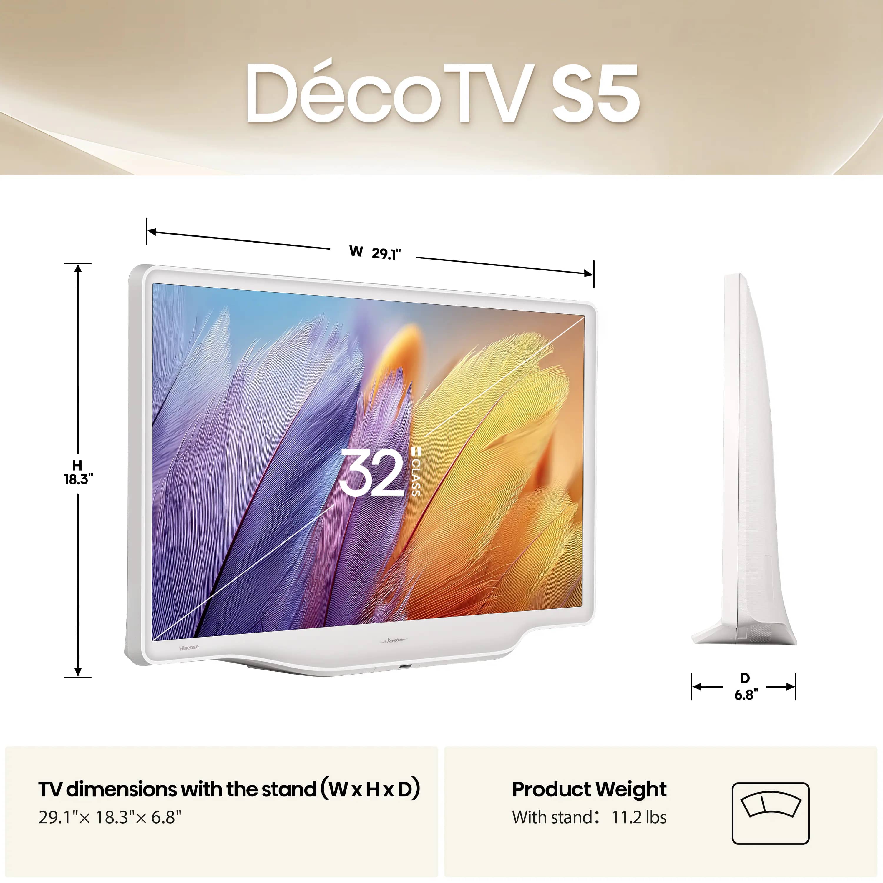 Hisense S5QF TVs 32 inch New