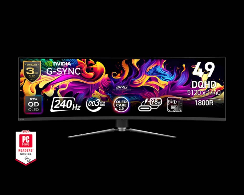 MSI MPG 491CQPX QD-OLED Monitors New
