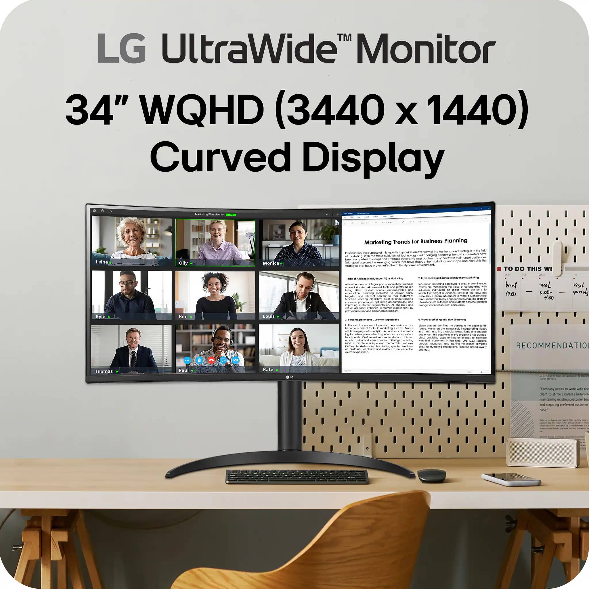 LG 34WR55QK-B Monitors New