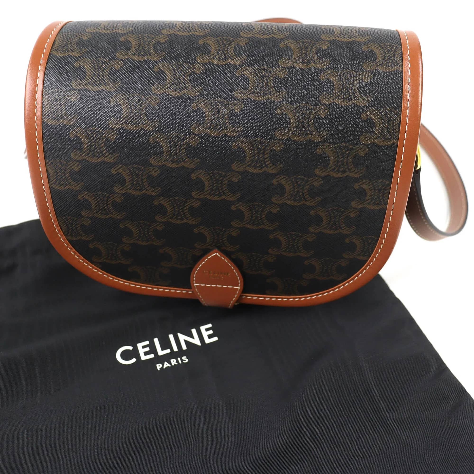 Celine Triomphe Women's bags Teen Black New