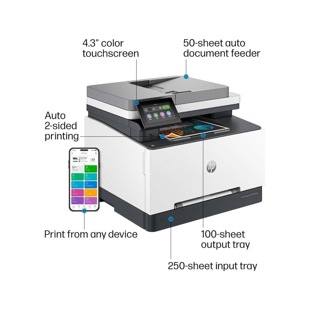 HP HP LaserJet Pro MFP 3301fdw Printers White Refurbished - Excellent