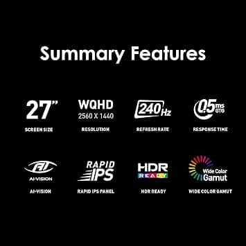 MSI MAG 274QF X24 Monitors New