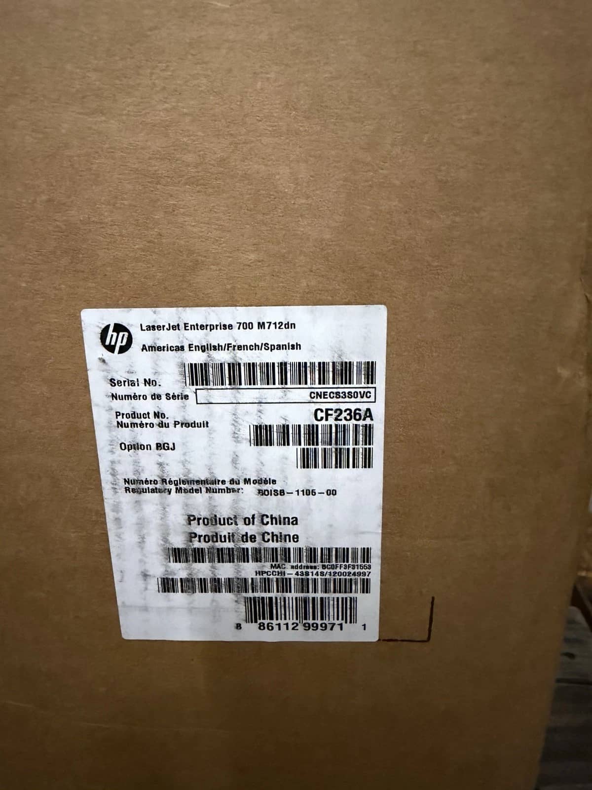HP LaserJet Enterprise M712dn Printers New
