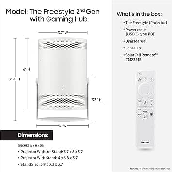 Samsung Samsung The Freestyle (2nd Gen) Projectors New