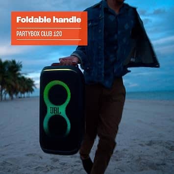 JBL PartyBox Club 120 Portable Bluetooth Speakers Black New