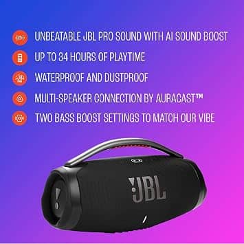 JBL Boombox 4 Portable Bluetooth Speakers New