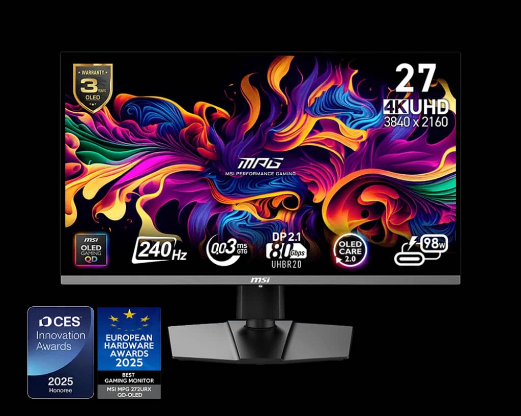 MSI MPG 272URX QD-OLED Monitors New