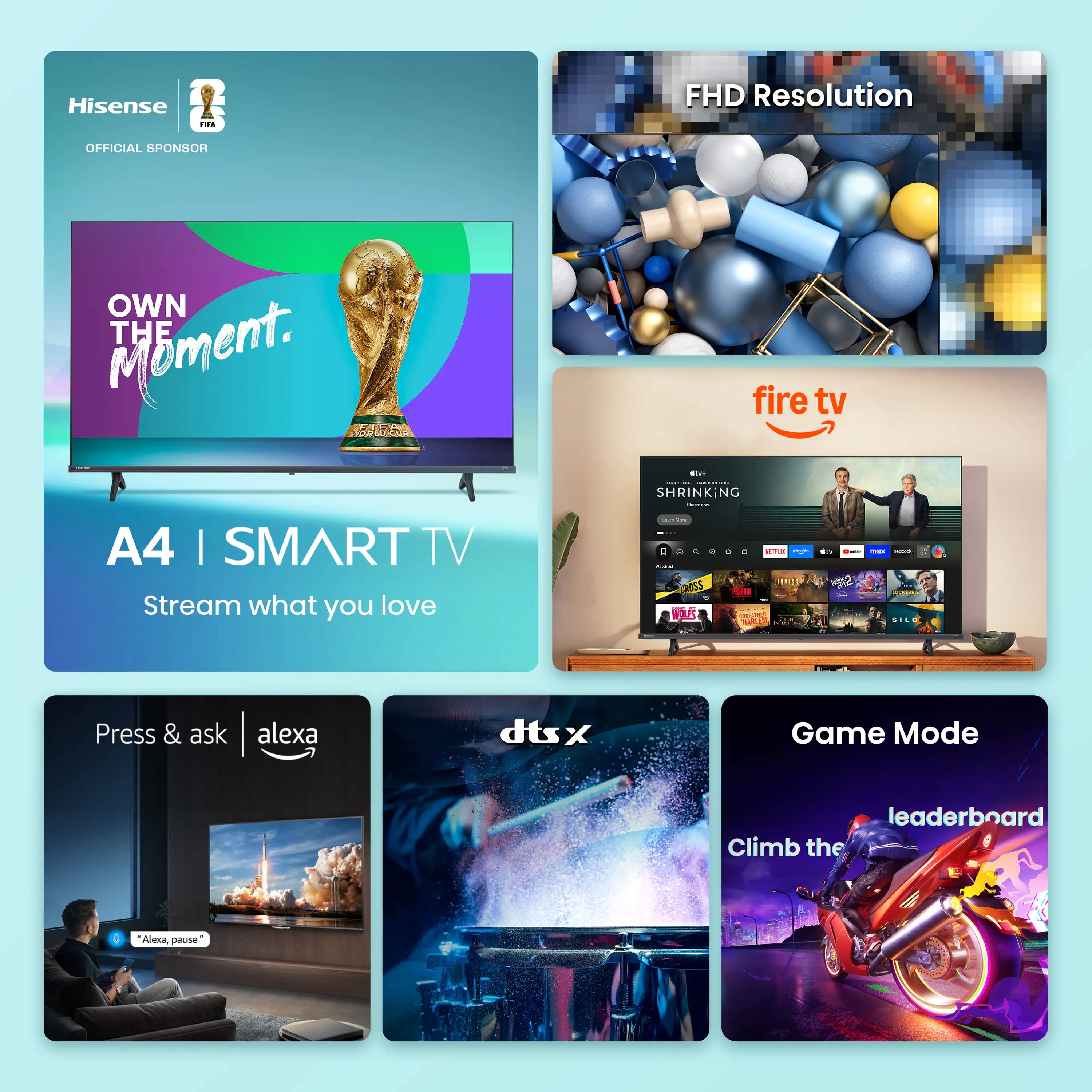 Hisense A4NF TVs 40 inch New
