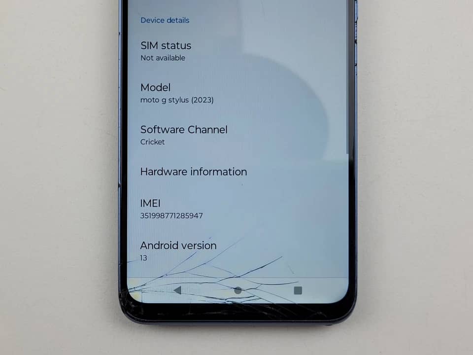 Motorola Moto G Stylus 2023 Cell Phones Blue AT&T 64GB Refurbished - Acceptable