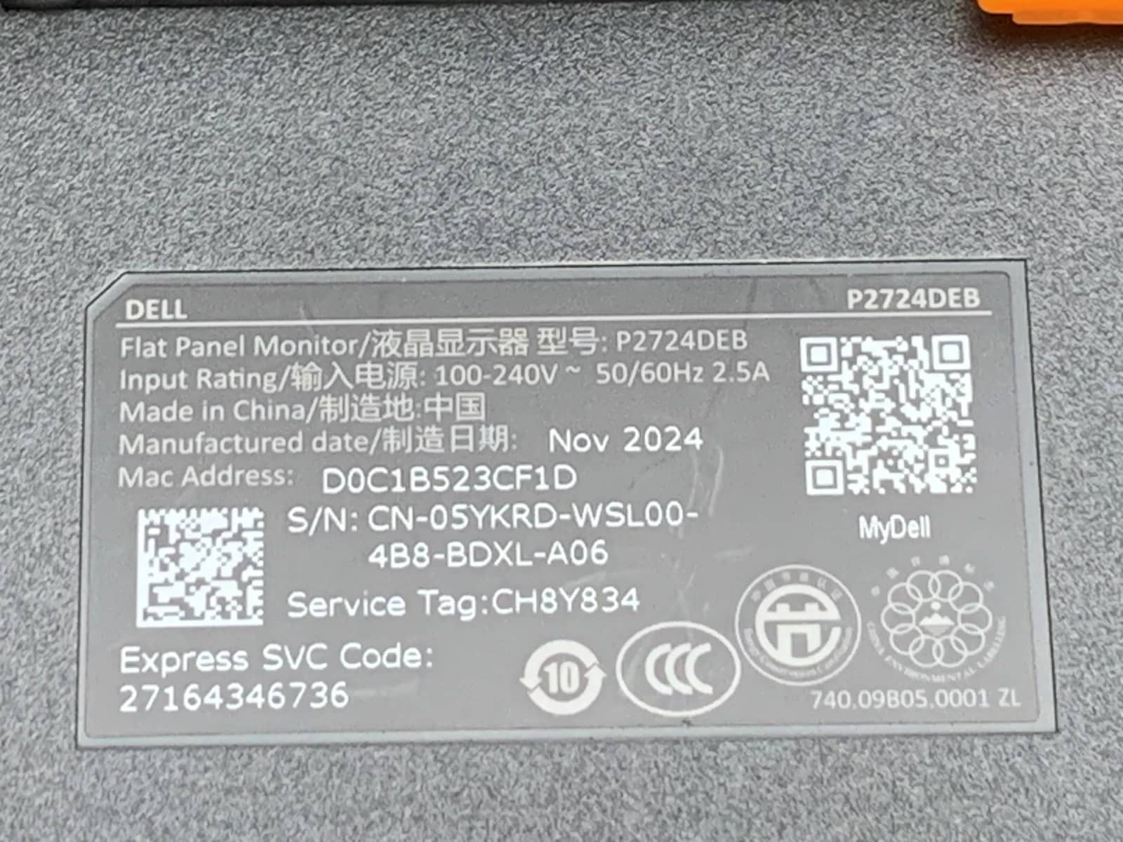 Dell P2724DEB Monitors New