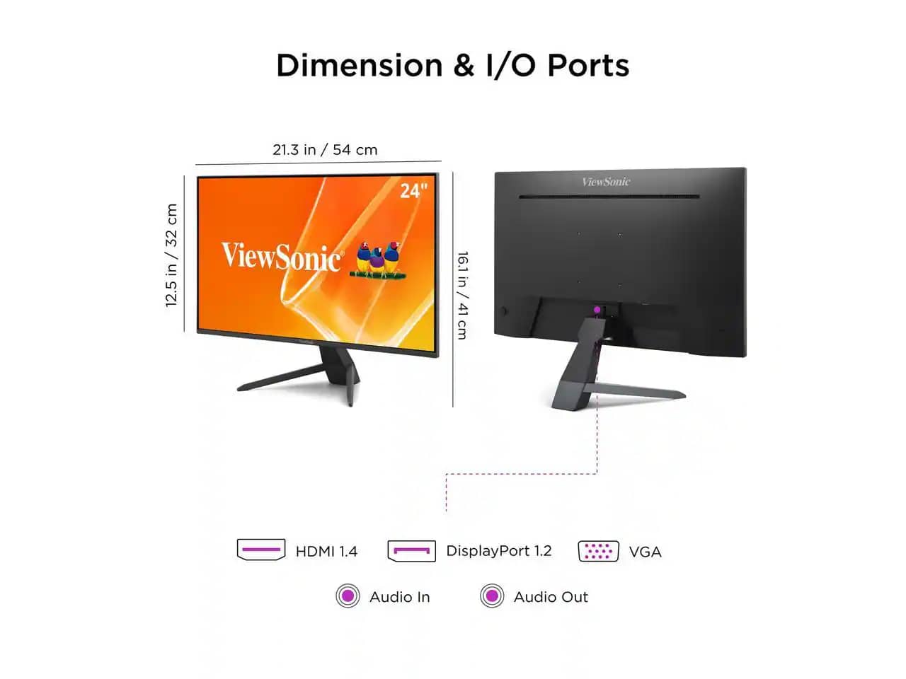 ViewSonic VX2470-MHD Monitors New