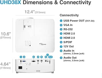 Optoma UHD38X Projectors New