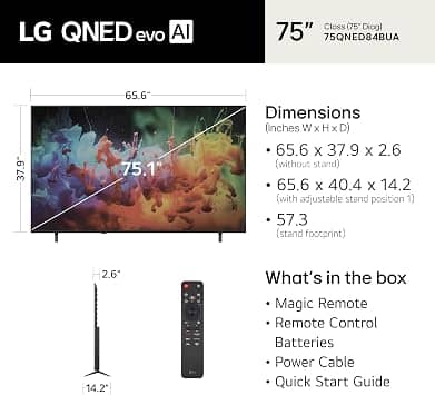 LG QNED84B TVs 55 inch New