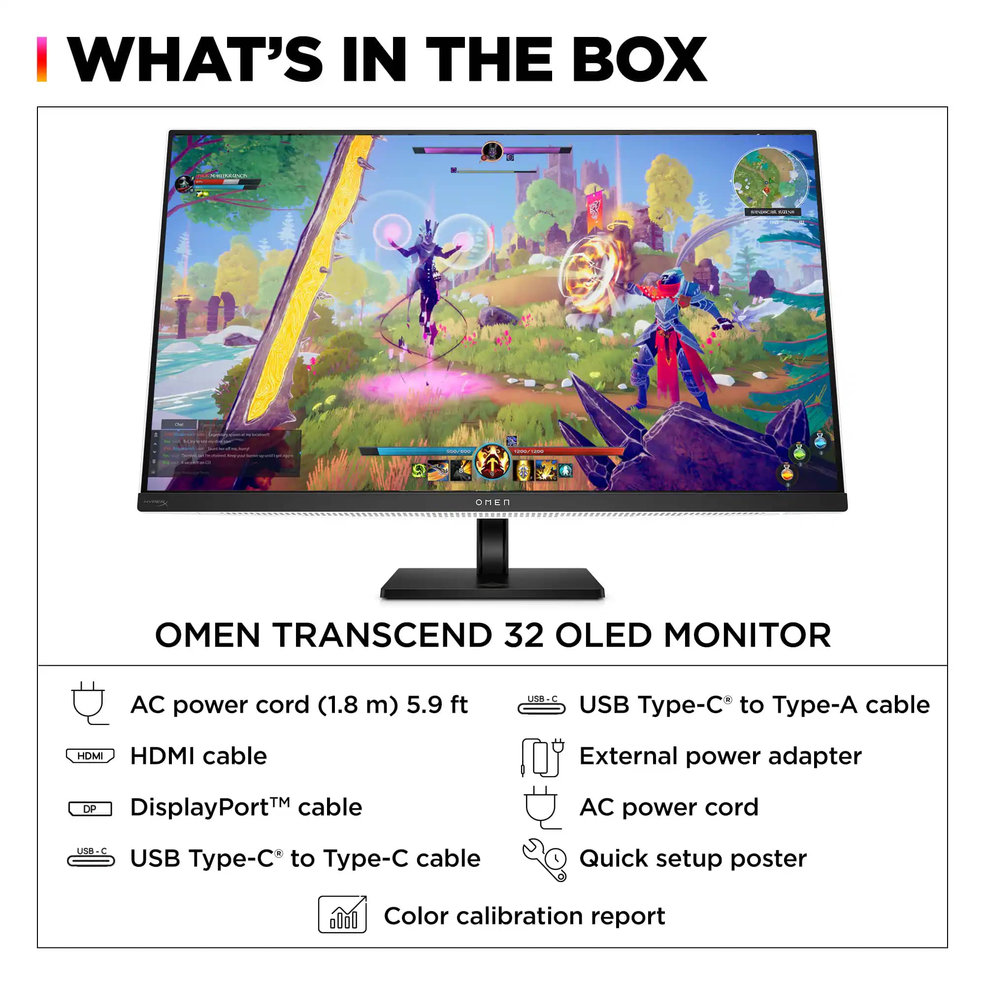 HP OMEN OMEN Transcend 32 Monitors New
