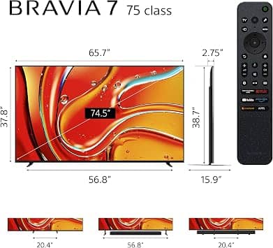 Sony BRAVIA 7 K-XR70 TVs 65 inch New