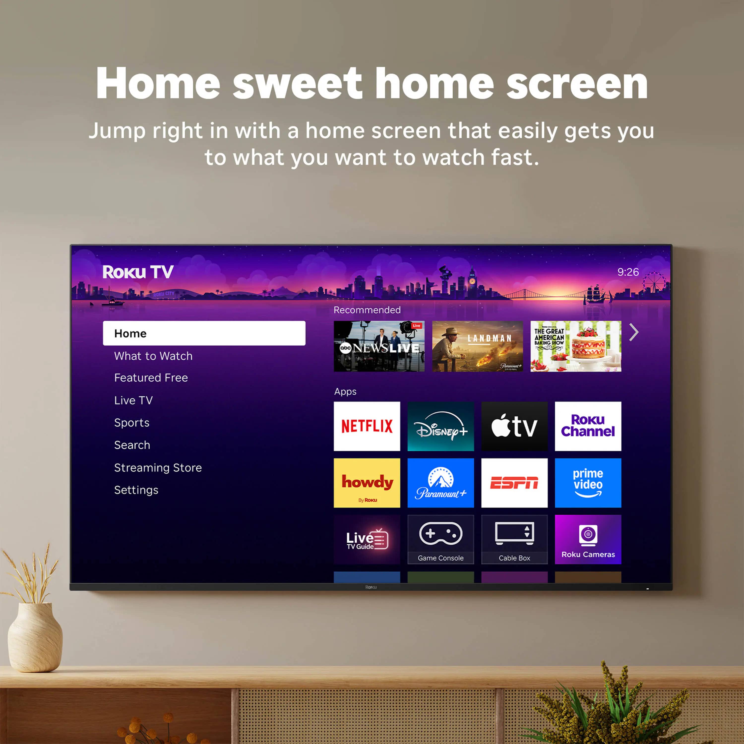 Roku R8C5 TVs 65 inch New