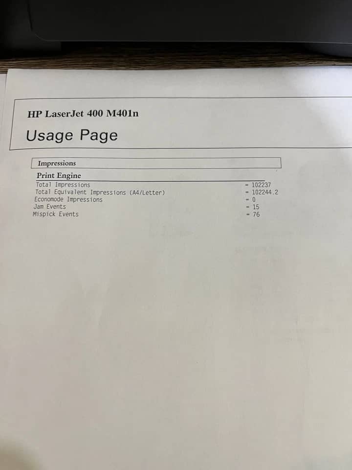 HP LaserJet Pro 400 Printers Black Refurbished - Excellent