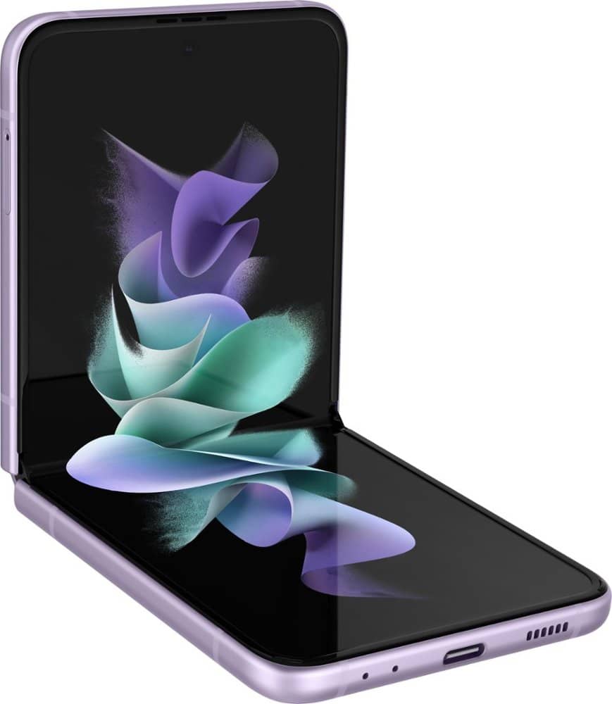 Samsung Galaxy Z Flip3 Cell Phones Beige AT&T 128GB Refurbished - Acceptable