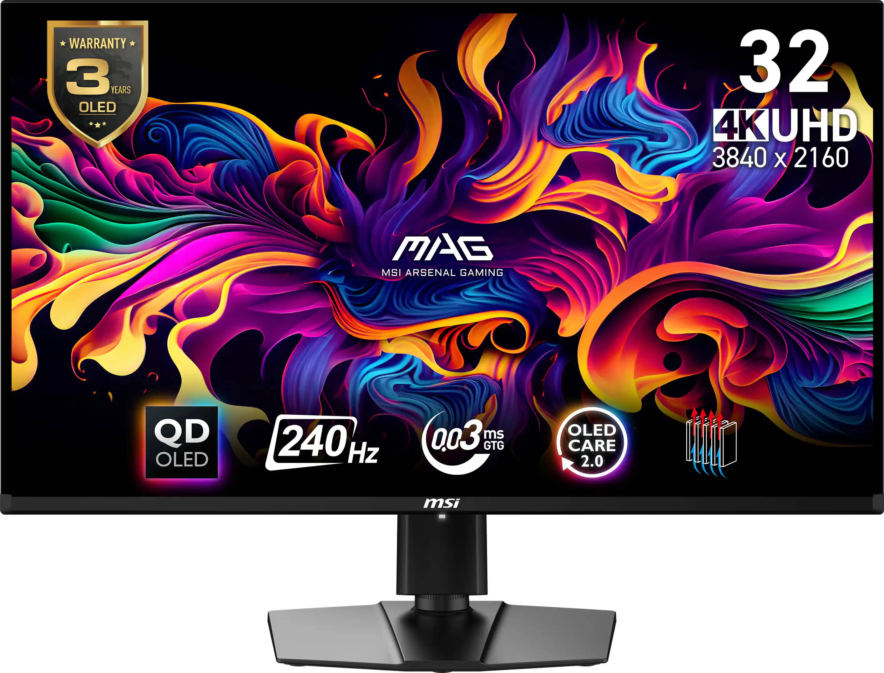 MSI MAG 321UPXB QD-OLED Monitors New