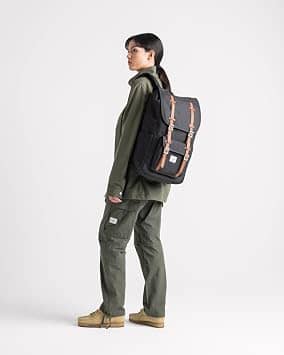 Herschel Little America Backpack Women's bags Green Standard New Recycled Polyester Unspecified